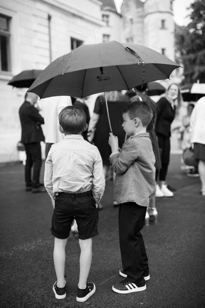 Scène d'enfant sur un mariage