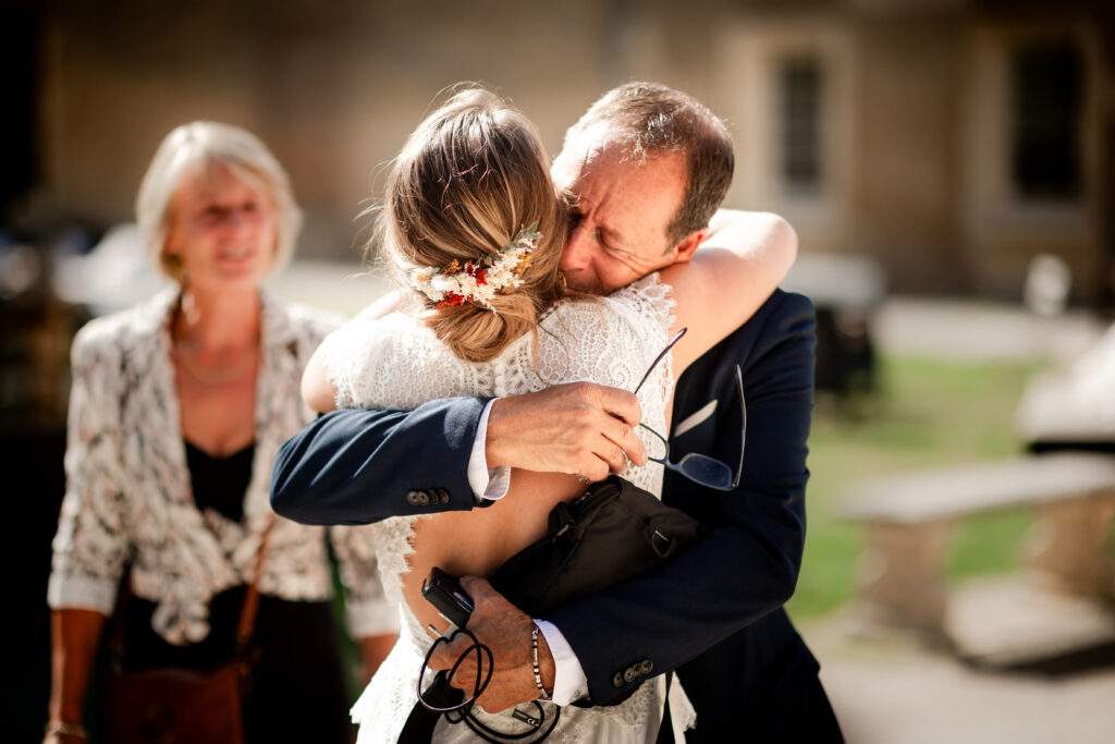 Emotion du père de la mariée