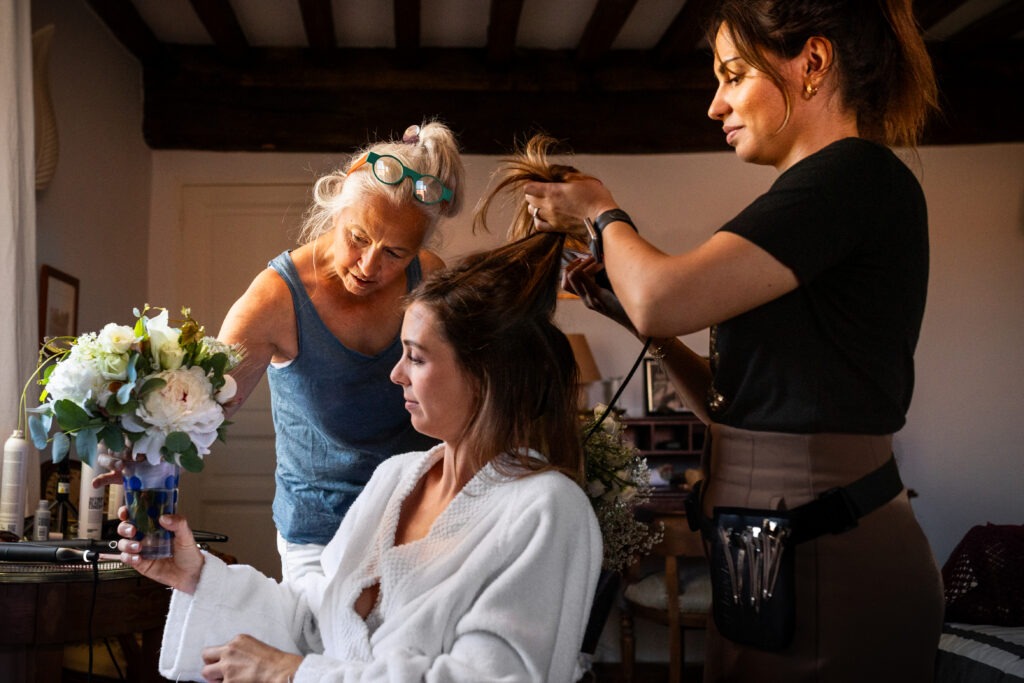 Helena coiffeuse de mariage en Charente 